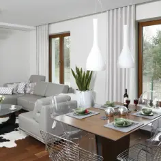 Salon z jadalnią w małym mieszkaniu. Sprytne triki, które zmienią wnętrze